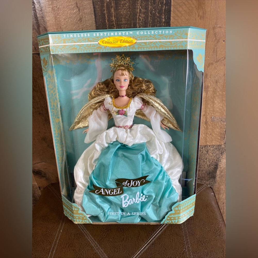 ANGEL OF JOY BARBIE DOLL # 19633 1ST IN A SERIES MATTEL NEW COLLECTOR 1998 Vtg